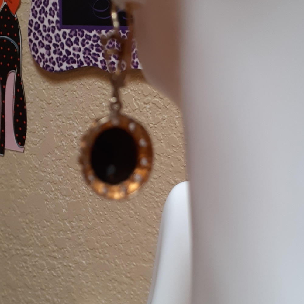 14k gold Hematite white sapphires - Picture 8 of 9